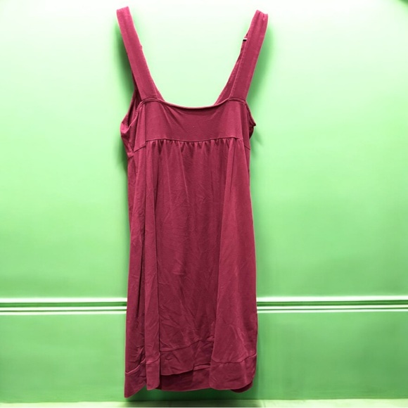 Ann Taylor loft Sleeveless maroon Pink Dress MEDIUM pit to pit 16in length 36in - Picture 2 of 5